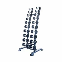 Physical Company PU Dumbbell Sets With Upright Rack - Various Options