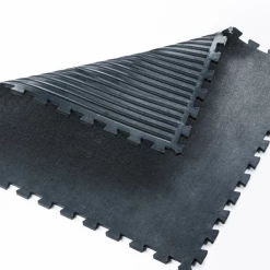 Serious Fitness 1m X 1m X 15mm Interlocking Freeweight Rubber Gym Flooring