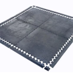 Serious Fitness 1m X 1m X 15mm Interlocking Freeweight Rubber Gym Flooring