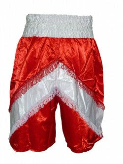Serious Fitness Pro Inverted "V" Tassel Satin Boxing Shorts