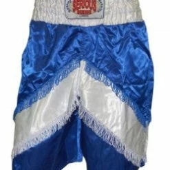 Serious Fitness Pro Inverted "V" Tassel Satin Boxing Shorts