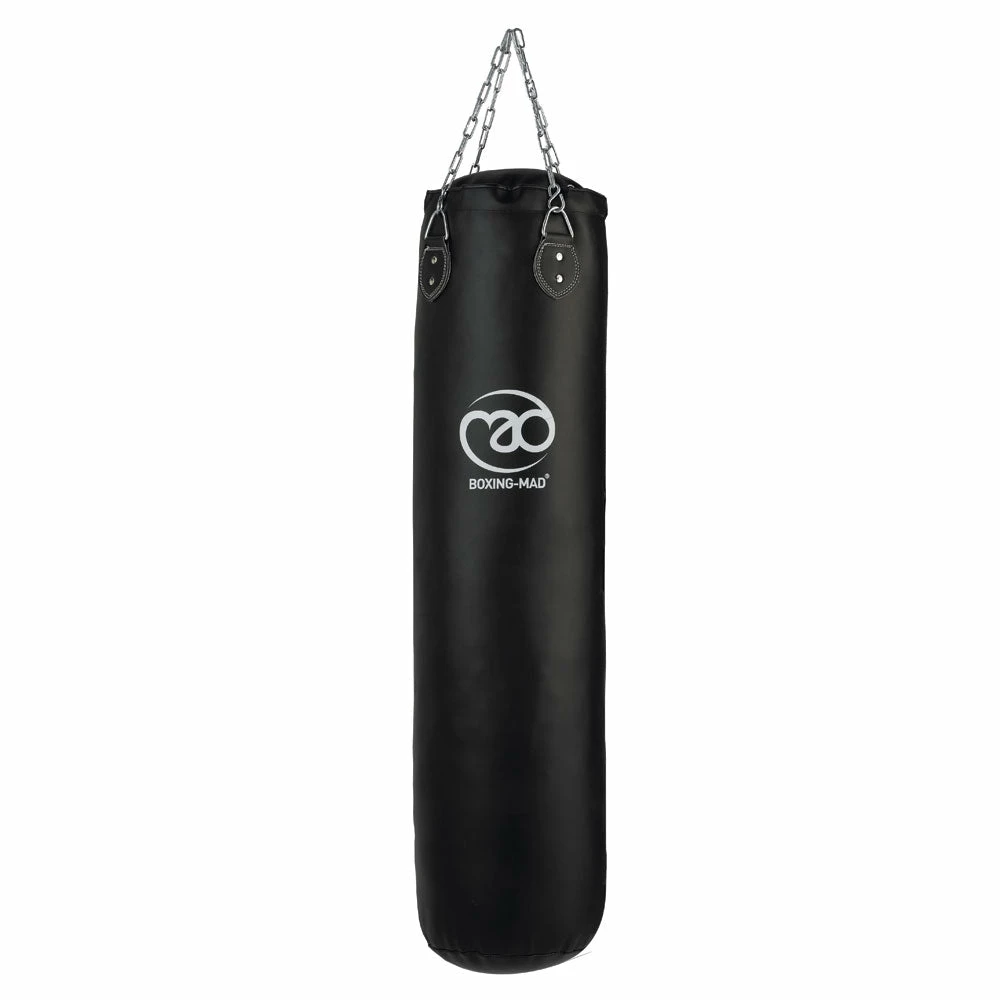 Fitness Mad Club Pro Leather Punch Bag 27kg, 120cm X 35cm