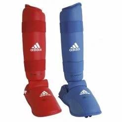 Adidas WKF Shin And Removable Instep Pads - Red Or Blue