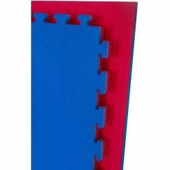 Serious Fitness 20mm Premium Tatami Jigsaw Mats Reversible Red And Blue 1m X 1m