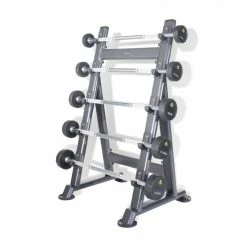 Physical Company 5 Pair PU Barbells Sets With Racks