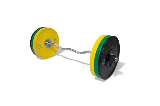 Physical Company PU Competition Bumper Plate Barbell Set (68kg)