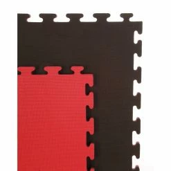 Serious Fitness 20mm Premium Standard Red And Black Jigsaw Mats Reversible