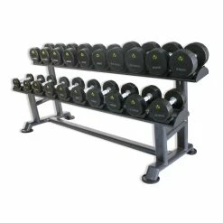 Physical Company Horizontal Dumbbell Saddle Rack (Empty) - 6, 10 Or 15 Pairs Options