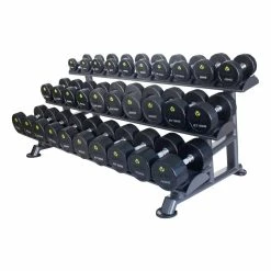 Physical Company Horizontal Dumbbell Saddle Rack (Empty) - 6, 10 Or 15 Pairs Options