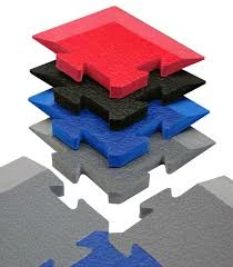 Serious Fitness Flexihard Firm Gym Flooring Bevelled Corners