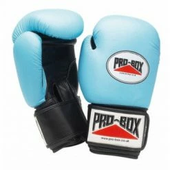 Pro Box BABY BLUE COLLECTION LEATHER TRAINING GLOVES