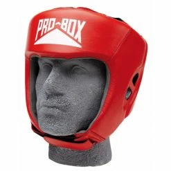 Pro Box LEATHER CLUB ESSENTIALS HEADGUARD - Black, Red Or Blue