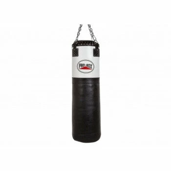 Pro Box BLACK/WHITE LEATHER PUNCHBAG 4FT