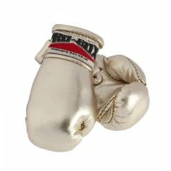 Pro Box MINIATURE GOLD LEATHER BOXING GLOVES