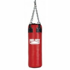 Pro Box RED COLLECTION HEAVY LEATHER PUNCH BAG 3FT