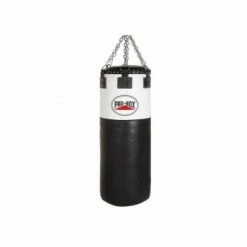 Pro Box BLACK/WHITE LEATHER JUMBO BAG