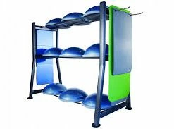 Physical Company Storage Rack (Empty) - Holds 9 Stability Ball Or 9 BOSU & Gym Mats