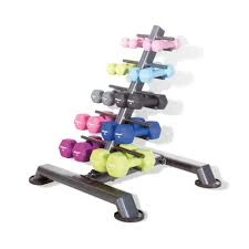 Physical Company Dumbbell Storage Tier With 10 Pairs Of Neo-Hex Dumbbels