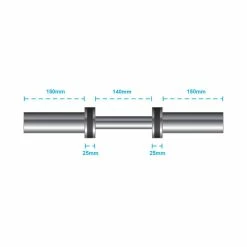Physical Company Pro Olympic Dumbbell Bar (Single)