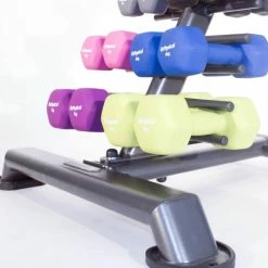 Physical Company Dumbbell Storage Tier With 10 Pairs Of Neo-Hex Dumbbels